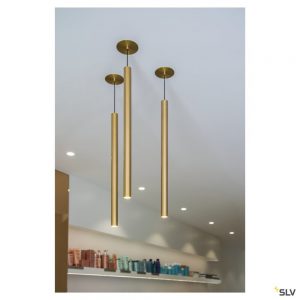 HELIA 30, suspension intérieure, laiton brossé, LED, 7,5W, 3000K