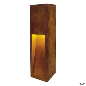 RUSTY SLOT 50, borne extérieure, fonte rouillée, LED, 8,6W, 3000K, IP55
