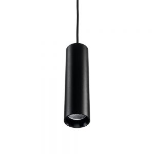 Zip Tube Mini suspension rail 1 allum. noir 870lm 3000K Ra 98 coupure de phase
